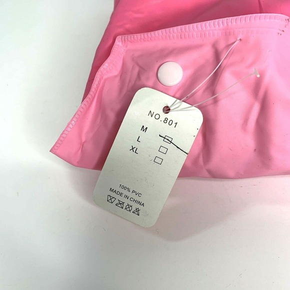 Sophia The First Girls Rain Slicker Jacket Packable Size Medium Pink PVC - Picture 12 of 12